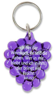 Schlüsselanhänger "Weintraube" - lila Schlüsselanhänger "Weintraube" - lila