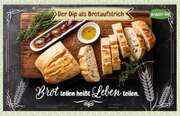 Kräuter-Dip-Postkarte - Brot teilen heißt Leben teilen. Kräuter-Dip-Postkarte - Brot teilen heißt Leben teilen.