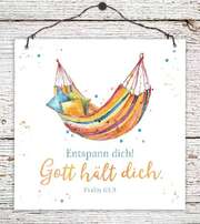 Holzschild klein - Gott hält dich Holzschild klein - Gott hält dich