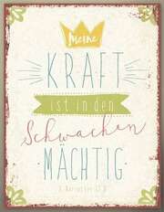 Metallschild groß - Meine Kraft Metallschild groß - Meine Kraft