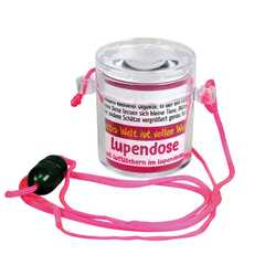 Lupendose rund - neon pink