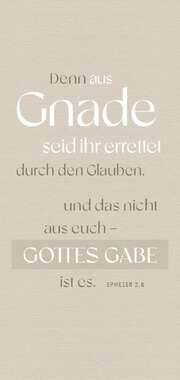 Metallschild: Aus Gnade Metallschild: Aus Gnade