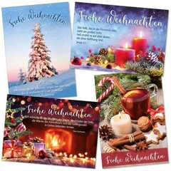 Weihnachts-Postkartenserie 12 Stück Weihnachts-Postkartenserie 12 Stück