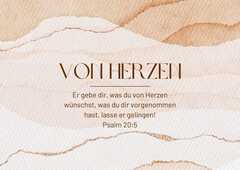 Postkarte "Von Herzen" Postkarte "Von Herzen"