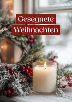 Postkarte - Gesegnete Weihnachten Postkarte - Gesegnete Weihnachten