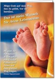 Faltkarte: Das ist mein Wunsch für deine Lebensreise - Geburt Faltkarte: Das ist mein Wunsch für deine Lebensreise - Geburt