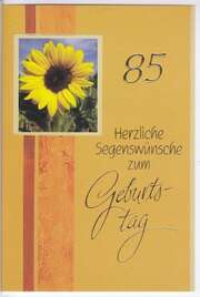Faltkarten 85. Geburtstag - 5 Stück Faltkarten 85. Geburtstag - 5 Stück