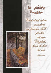 Faltkarten Trauer - 5 Stück Faltkarten Trauer - 5 Stück