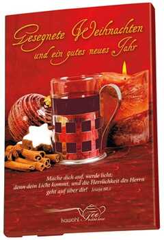 Tee-Faltkarte "Gesegnete Weihnachten und ein gutes neues Jahr"