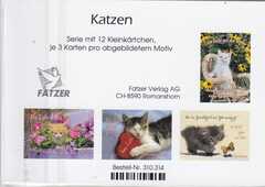 Kleinkärtchenserie Kätzchen, 12 Stück Kleinkärtchenserie Kätzchen, 12 Stück
