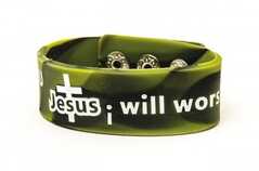 Armband "Jesus - I believe in U - I will worship U"