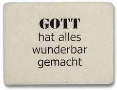 Radiergummi "Gott hat alles wunderbar gemacht" Radiergummi "Gott hat alles wunderbar gemacht"