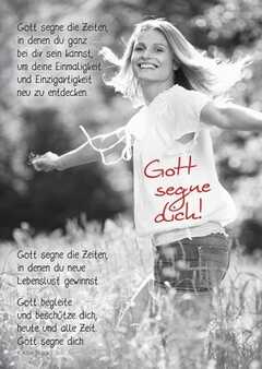Postkarten: Gott segne die Zeiten, 12 Stück - s/w