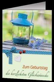 Faltkarten Geburtstag, 5 Stück Faltkarten Geburtstag, 5 Stück