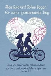 Faltkarte: Alles Gute und Gottes Segen - Hochzeit Faltkarte: Alles Gute und Gottes Segen - Hochzeit