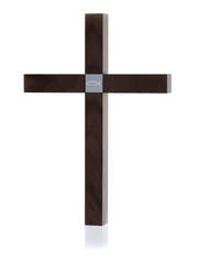 Holzkreuz groß - Nussbaum - Motiv Fisch Holzkreuz groß - Nussbaum - Motiv Fisch