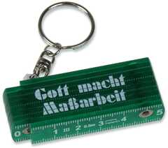 Schlüsselanhänger "Mini-Zollstock" 50 cm - grün